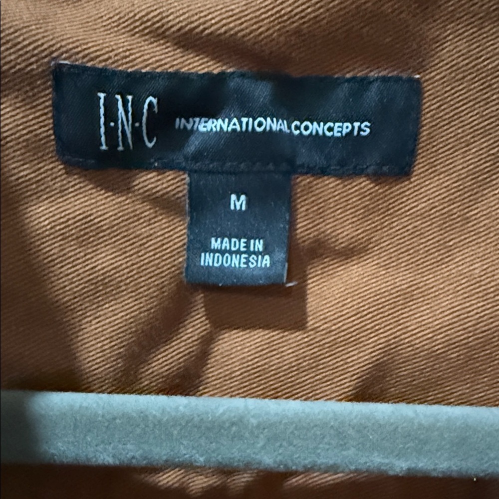 INC International Concepts Men's Rust Shirt Jacket Size M - Picture 4 of 6